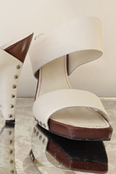 Chanel Stud Wedge Sandals